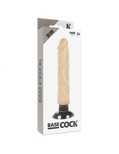 BASECOCK VIBRADOR REALISTICO 2 1 NATURAL 20 CM