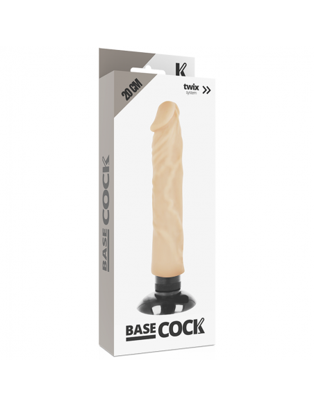 BASECOCK VIBRADOR REALISTICO 2 1 NATURAL 20 CM BASECOCK VIBRADOR REALISTICO 2 1 NATURAL 20 CM