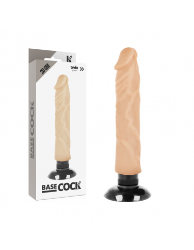 BASECOCK VIBRADOR REALISTICO 2 1 NATURAL 20 CM