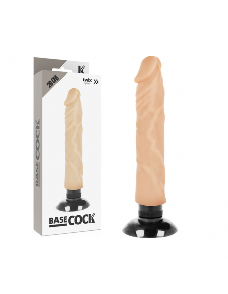BASECOCK VIBRADOR REALISTICO 2 1 NATURAL 20 CM BASECOCK VIBRADOR REALISTICO 2 1 NATURAL 20 CM