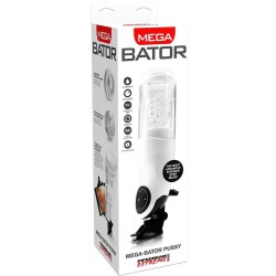 PDX MEGA BATOR USB MASTURBADOR MASCULINO VAGINA BLANCO 2