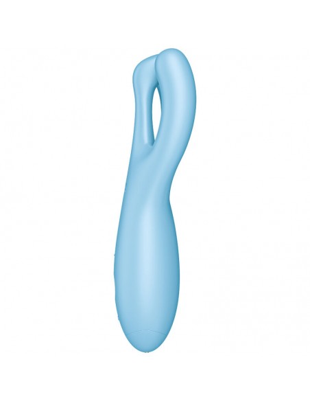 SATISFYER THREESOME 4 VIBRADOR APP AZUL SATISFYER THREESOME 4 VIBRADOR APP AZUL