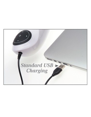 PDX MEGA BATOR USB MASTURBADOR MASCULINO VAGINA BLANCO