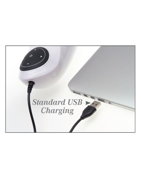 PDX MEGA BATOR USB MASTURBADOR MASCULINO VAGINA BLANCO