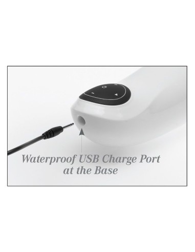 PDX MEGA BATOR USB MASTURBADOR MASCULINO VAGINA BLANCO