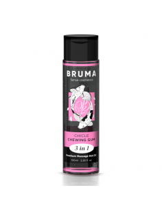 BRUMA ACEITE DE MASAJE PREMIUM EFECTO CALOR SABOR CHICLE 3 EN 1