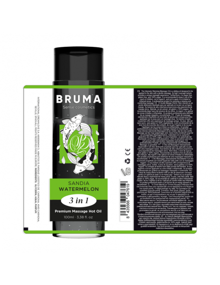 BRUMA ACEITE DE MASAJE PREMIUM EFECTO CALOR SABOR SANDiA 3 EN 1 BRUMA ACEITE DE MASAJE PREMIUM EFECTO CALOR SABOR SANDiA 3 EN 1