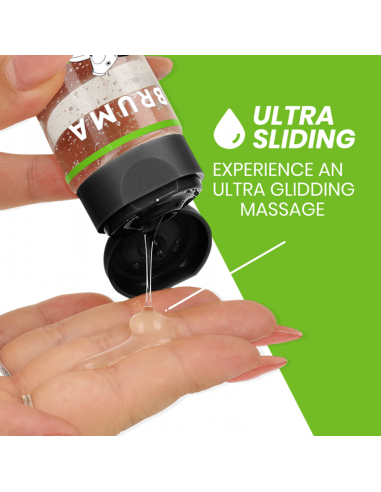 BRUMA ACEITE DE MASAJE PREMIUM EFECTO CALOR SABOR SANDiA 3 EN 1