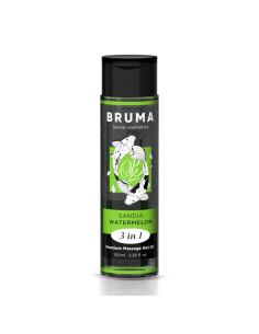 BRUMA ACEITE DE MASAJE PREMIUM EFECTO CALOR SABOR SANDiA 3 EN 1