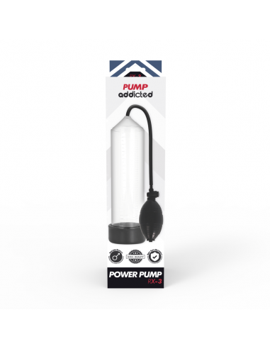 PUMP ADDICTED BOMBA ERECCIoN RX3 TRANSPARENTE