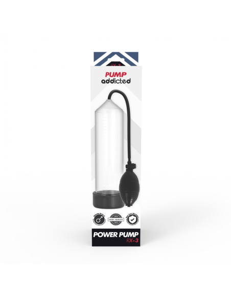 PUMP ADDICTED BOMBA ERECCIoN RX3 TRANSPARENTE