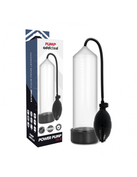 PUMP ADDICTED BOMBA ERECCIoN RX3 TRANSPARENTE