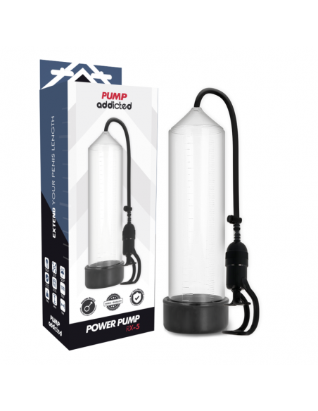PUMP ADDICTED BOMBA ERECCIoN RX5 TRANSPARENTE