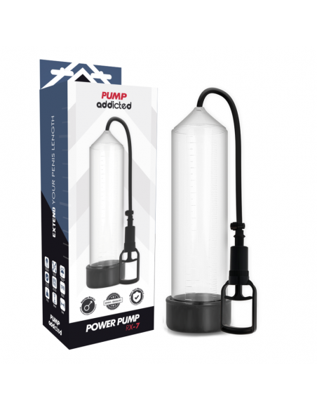 PUMP ADDICTED BOMBA ERECCIoN RX7 TRANSPARENTE