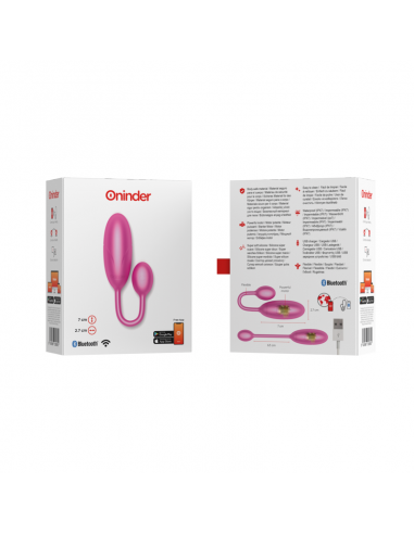 ONINDER DENVER HUEVO VIBRADOR ROSA 7 X 27 CM APP GRATUITA