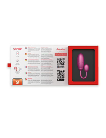 ONINDER DENVER HUEVO VIBRADOR ROSA 7 X 27 CM APP GRATUITA