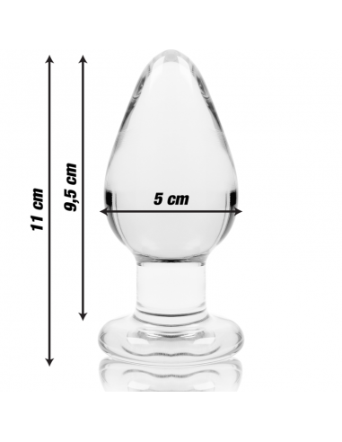 NEBULA SERIES BY IBIZA MODELO 3 PLUG CRISTAL BOROSILICATO 11 X 5 CM TRANSPARENTE