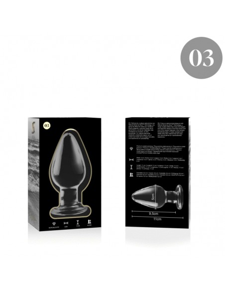 NEBULA SERIES BY IBIZA MODELO 3 PLUG CRISTAL BOROSILICATO 11 X 5 CM TRANSPARENTE