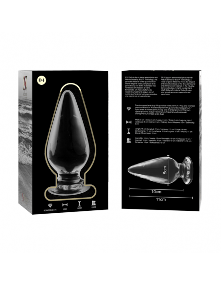 NEBULA SERIES BY IBIZA MODELO 4 PLUG CRISTAL BOROSILICATO 11 X 5 CM TRANSPARENTE