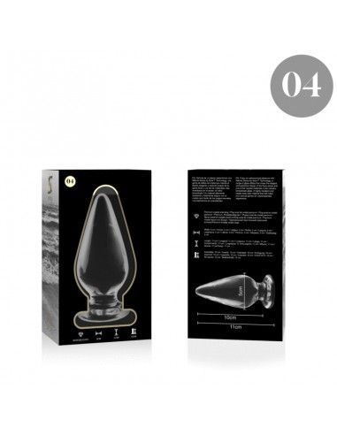 NEBULA SERIES BY IBIZA MODELO 4 PLUG CRISTAL BOROSILICATO 11 X 5 CM TRANSPARENTE