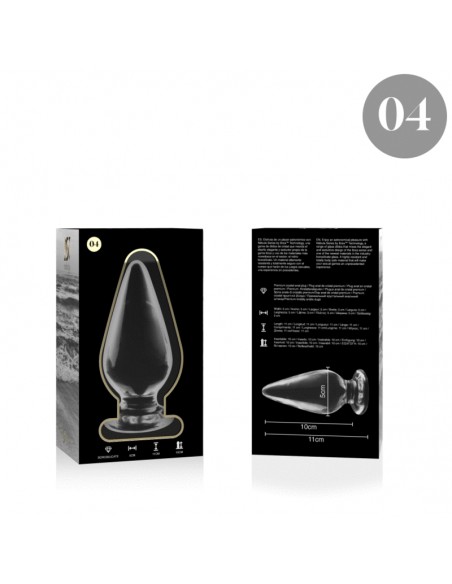 NEBULA SERIES BY IBIZA MODELO 4 PLUG CRISTAL BOROSILICATO 11 X 5 CM TRANSPARENTE