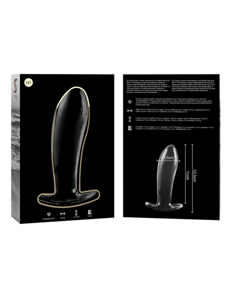 NEBULA SERIES BY IBIZA MODELO 5 PLUG CRISTAL BOROSILICATO 125 X 35 CM TRANSPARENTE