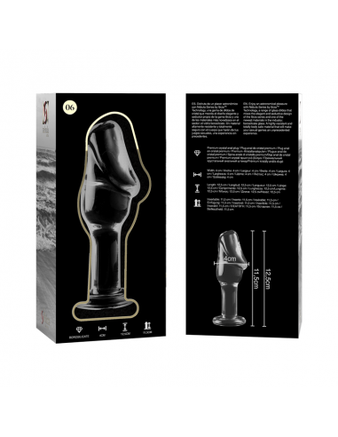 NEBULA SERIES BY IBIZA MODELO 6 PLUG CRISTAL BOROSILICATO 125 X 4 CM TRANSPARENTE