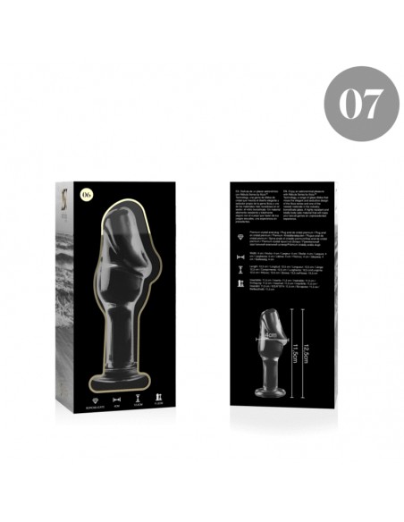 NEBULA SERIES BY IBIZA MODELO 6 PLUG CRISTAL BOROSILICATO 125 X 4 CM TRANSPARENTE