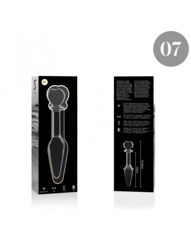 NEBULA SERIES BY IBIZA MODELO 7 PLUG CRISTAL BOROSILICATO 135 X 3 CM TRANSPARENTE