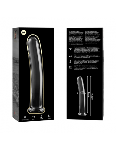 NEBULA SERIES BY IBIZA MODELO 8 DILDO CRISTAL BOROSILICATO 145 X 2 CM TRANSPARENTE