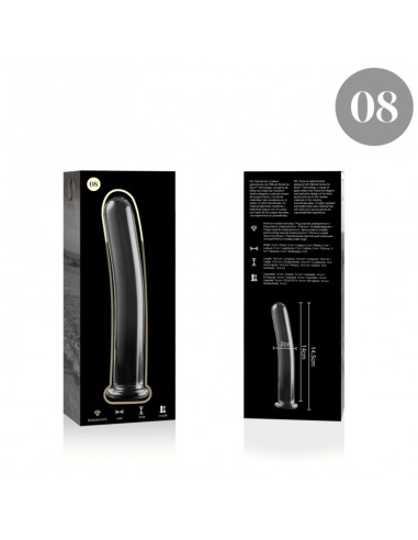 NEBULA SERIES BY IBIZA MODELO 8 DILDO CRISTAL BOROSILICATO 145 X 2 CM TRANSPARENTE