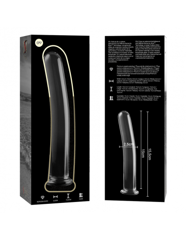 NEBULA SERIES BY IBIZA MODELO 9 DILDO CRISTAL BOROSILICATO 155 X 25 CM TRANSPARENTE