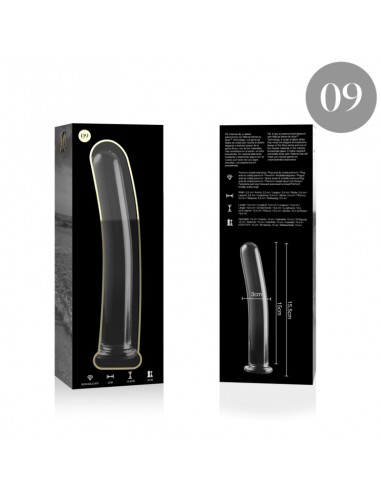 NEBULA SERIES BY IBIZA MODELO 9 DILDO CRISTAL BOROSILICATO 155 X 25 CM TRANSPARENTE