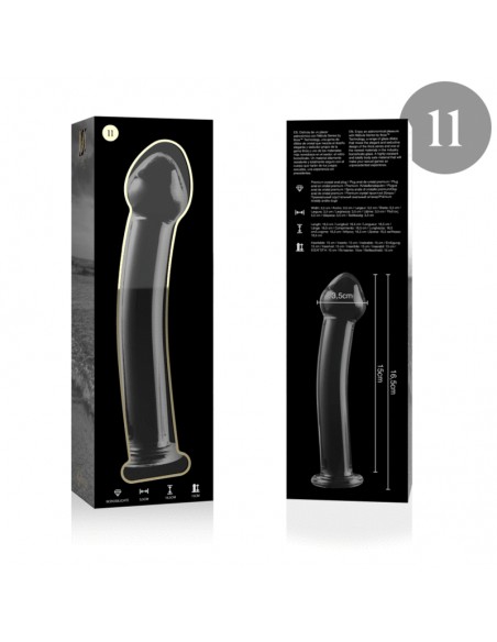 NEBULA SERIES BY IBIZA MODELO 11 DILDO CRISTAL BOROSILICATO 16 X 3 CM TRANSPARENTE