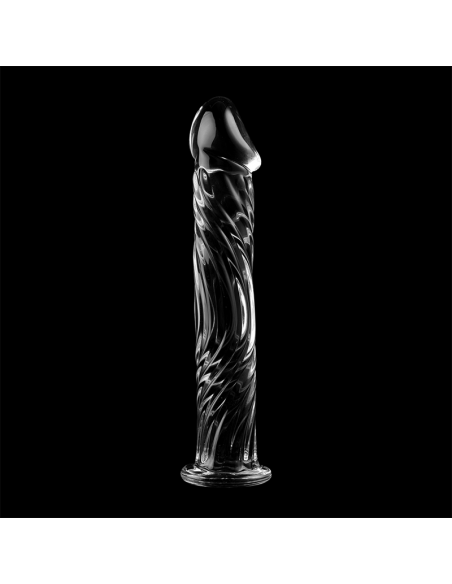 NEBULA SERIES BY IBIZA MODELO 12 DILDO CRISTAL BOROSILICATO 17 X 35 CM TRANSPARENTE