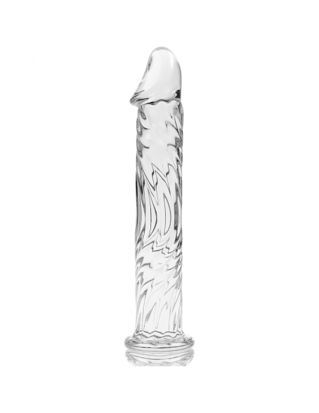 NEBULA SERIES BY IBIZA MODELO 12 DILDO CRISTAL BOROSILICATO 17 X 35 CM TRANSPARENTE