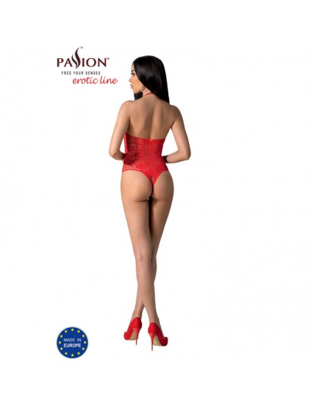 PASSION BS094 BODYSTOCKING ROJO TALLA UNICA