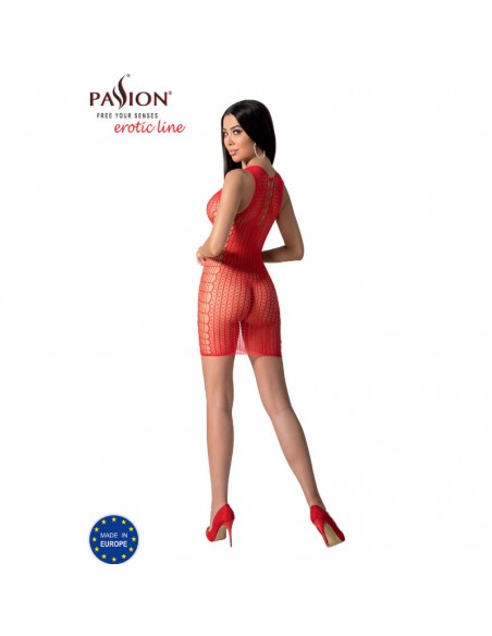 PASSION BS097 BODYSTOCKING ROJO TALLA UNICA