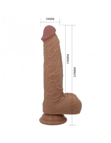 PRETTY LOVE JONATHAN DILDO SILICONA 3 VIBRACIONES 3 MEDIDAS INSERCIoN CONTROL REMOTO 21 CM