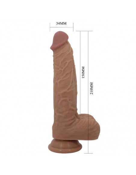 PRETTY LOVE JONATHAN DILDO SILICONA 3 VIBRACIONES 3 MEDIDAS INSERCIoN CONTROL REMOTO 21 CM