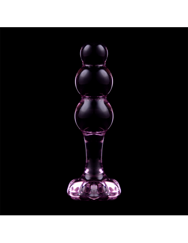 NEBULA SERIES BY IBIZA MODELO 1 PLUG CRISTAL BOROSILICATO 107 X 3 CM ROSA