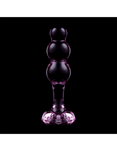 NEBULA SERIES BY IBIZA MODELO 1 PLUG CRISTAL BOROSILICATO 107 X 3 CM ROSA