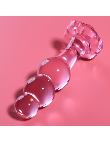 NEBULA SERIES BY IBIZA MODELO 1 PLUG CRISTAL BOROSILICATO 107 X 3 CM ROSA
