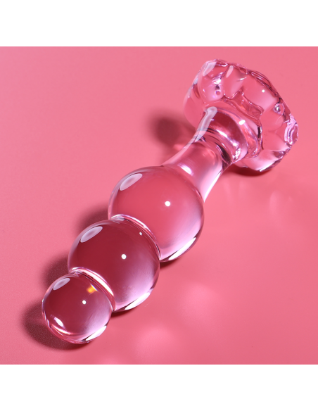 NEBULA SERIES BY IBIZA MODELO 1 PLUG CRISTAL BOROSILICATO 107 X 3 CM ROSA