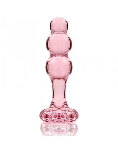 NEBULA SERIES BY IBIZA MODELO 1 PLUG CRISTAL BOROSILICATO 107 X 3 CM ROSA