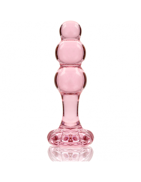 NEBULA SERIES BY IBIZA MODELO 1 PLUG CRISTAL BOROSILICATO 107 X 3 CM ROSA