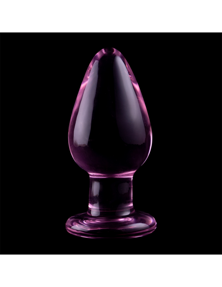 NEBULA SERIES BY IBIZA MODELO 3 PLUG CRISTAL BOROSILICATO 11 X 5 CM ROSA