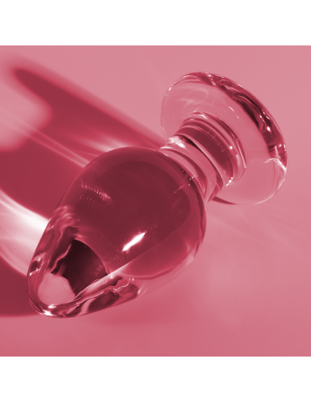 NEBULA SERIES BY IBIZA MODELO 3 PLUG CRISTAL BOROSILICATO 11 X 5 CM ROSA