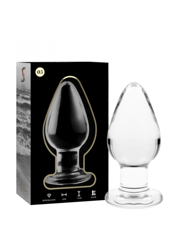 NEBULA SERIES BY IBIZA MODELO 3 PLUG CRISTAL BOROSILICATO 11 X 5 CM TRANSPARENTE
