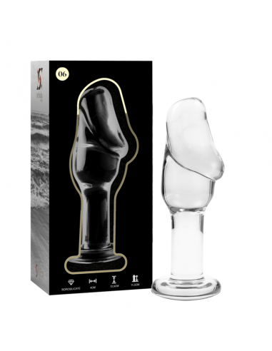 NEBULA SERIES BY IBIZA MODELO 6 PLUG CRISTAL BOROSILICATO 125 X 4 CM TRANSPARENTE